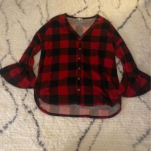 White Birch Flannel Button up